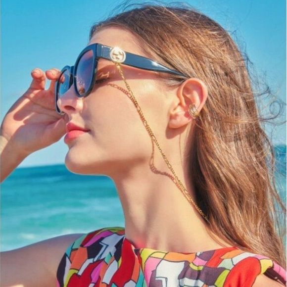 Gucci GG1028SK 006 Sunglasses Black Grey Gradient Square Women main image 6